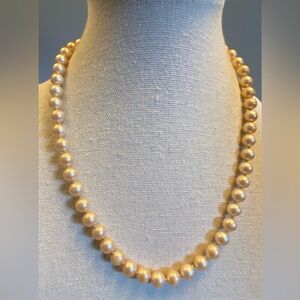 Vintage Champagne Pearl Necklace